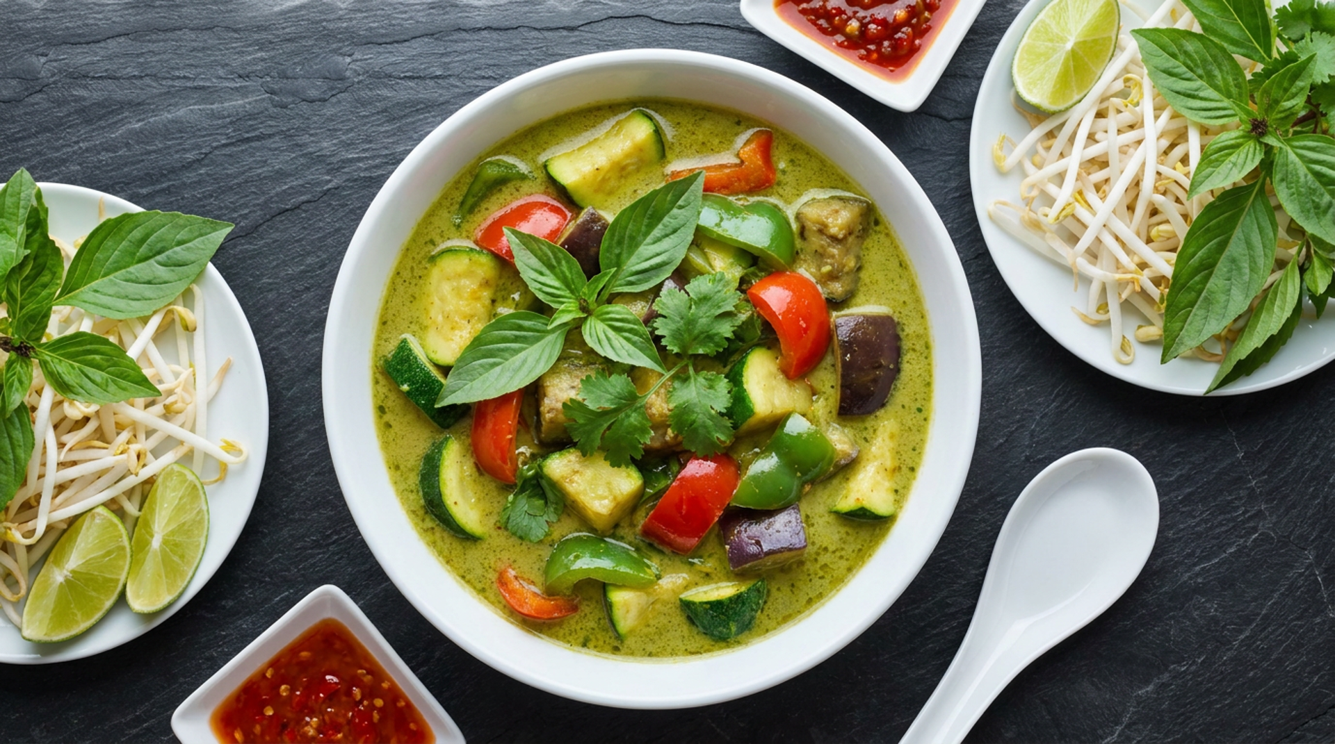 Five-plus dishes, all fully vegan